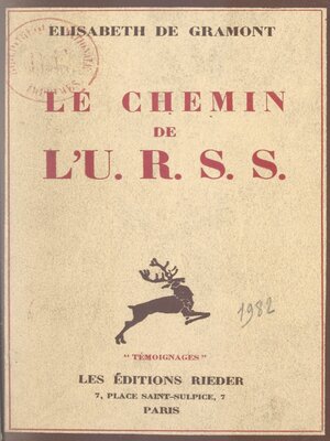 cover image of Le chemin de l'U.R.S.S.